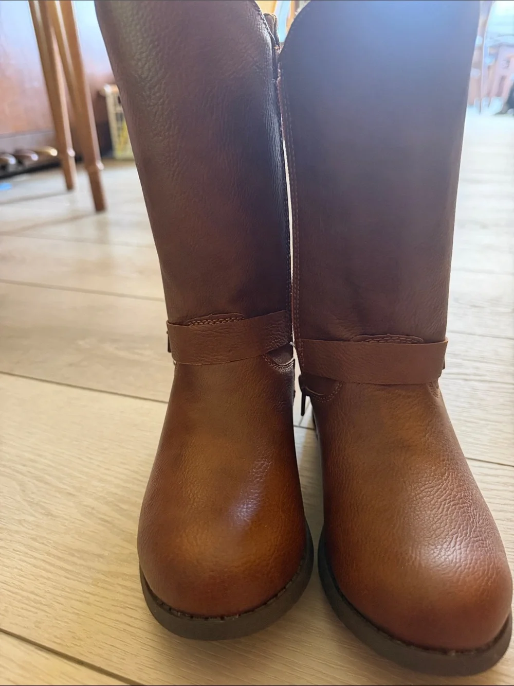 OshKosh B'gosh Brown Girls' Mid-Calf Buckle Boots